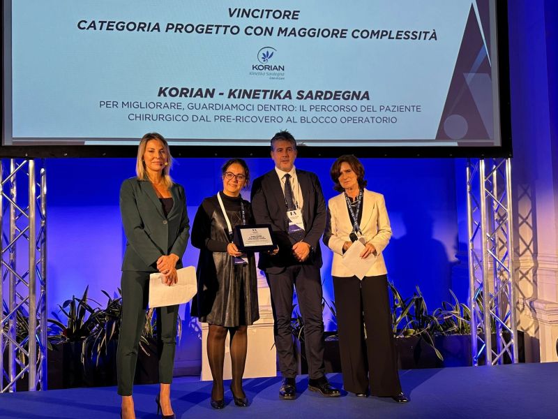 Kinetika Sardegna premiata ai Lean Helthcare Awards